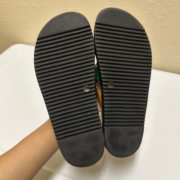 STEVE MADDEN Women’s Mayven Green Brown Black Open Toe Slide Sandals Size 6 - Picture 5 of 8